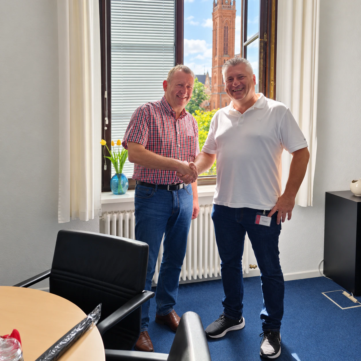 Gespräch des HLTV-Vorstands mit Günter Rudolph (SPD) im August 2023